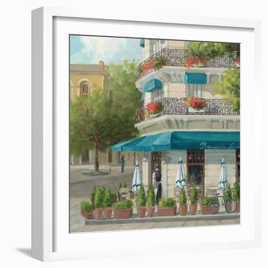 French Blue Café 2-Jill Schultz McGannon-Framed Art Print