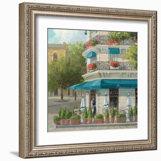 French Blue Café 2-Jill Schultz McGannon-Framed Art Print