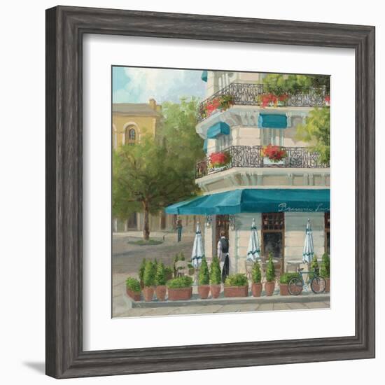 French Blue Café 2-Jill Schultz McGannon-Framed Art Print