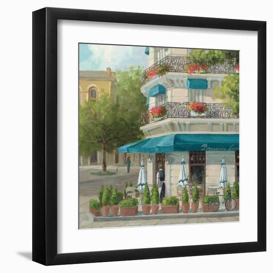 French Blue Café 2-Jill Schultz McGannon-Framed Art Print