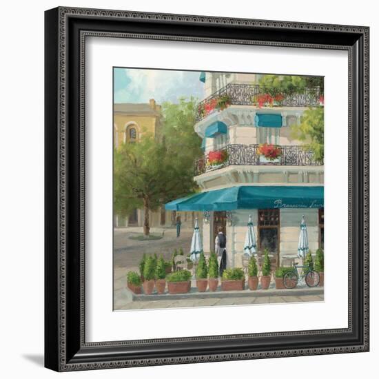 French Blue Café 2-Jill Schultz McGannon-Framed Art Print