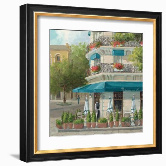 French Blue Café 2-Jill Schultz McGannon-Framed Art Print