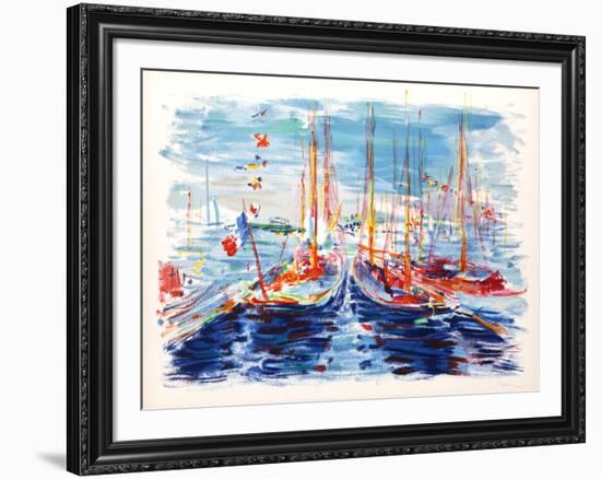 French Boats-Dimitrie Berea-Framed Limited Edition