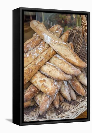 French bread, Cabourg, Normandy, France-Lisa S. Engelbrecht-Framed Premier Image Canvas