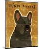 French Bulldog (Black)-John Golden-Mounted Giclee Print