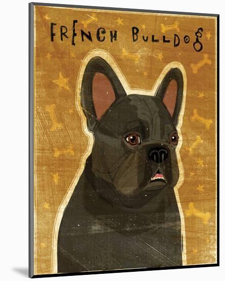 French Bulldog (Black)-John Golden-Mounted Giclee Print