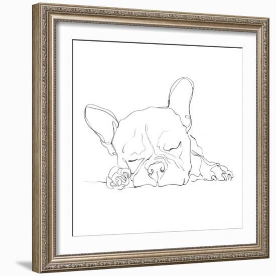 French Bulldog Contour I-Ethan Harper-Framed Art Print