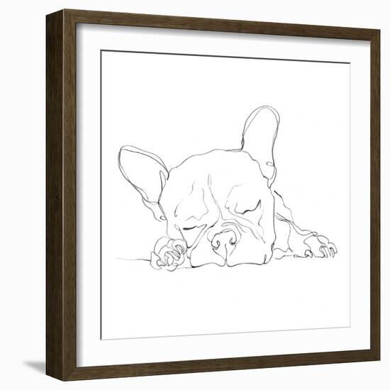 French Bulldog Contour I-Ethan Harper-Framed Art Print