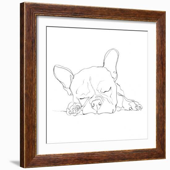 French Bulldog Contour I-Ethan Harper-Framed Art Print