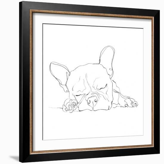 French Bulldog Contour I-Ethan Harper-Framed Art Print