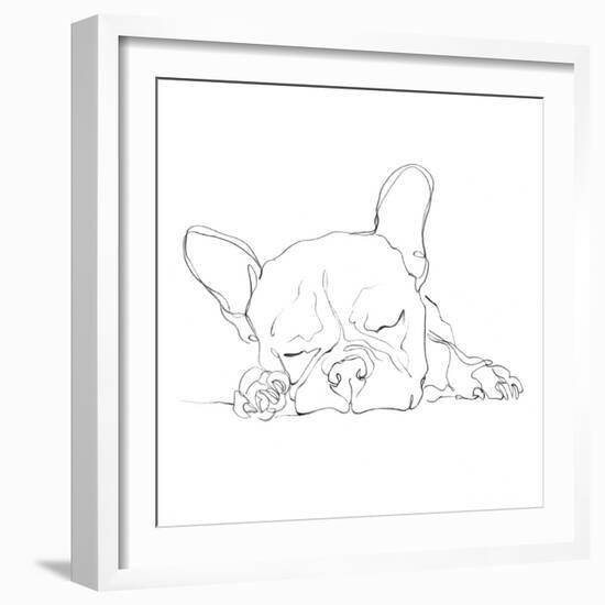 French Bulldog Contour I-Ethan Harper-Framed Art Print