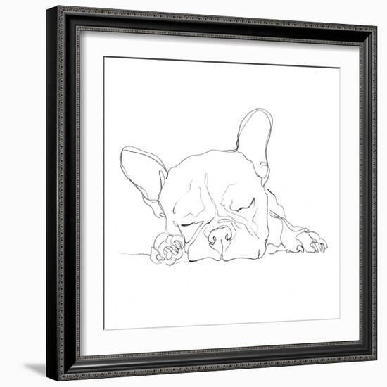 French Bulldog Contour I-Ethan Harper-Framed Art Print