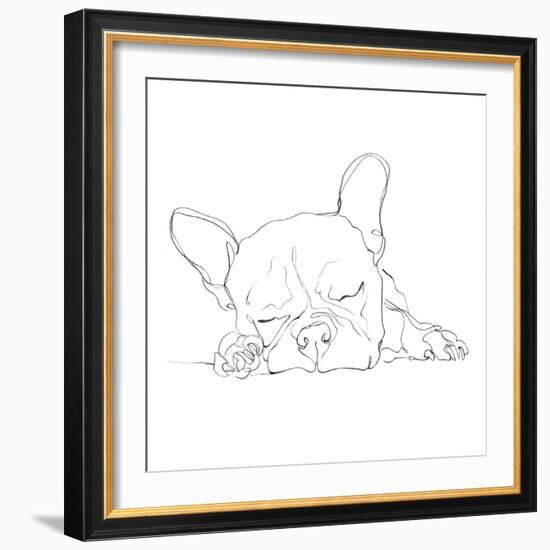 French Bulldog Contour I-Ethan Harper-Framed Art Print