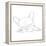 French Bulldog Contour I-Ethan Harper-Framed Stretched Canvas