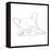 French Bulldog Contour I-Ethan Harper-Framed Stretched Canvas