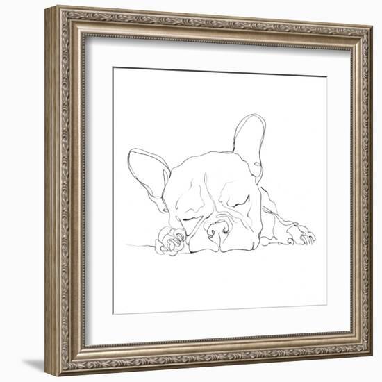 French Bulldog Contour I-Ethan Harper-Framed Art Print
