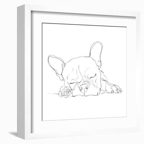 French Bulldog Contour I-Ethan Harper-Framed Art Print