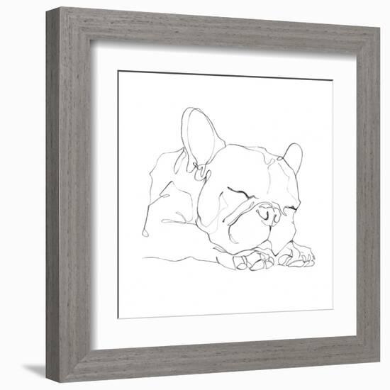 French Bulldog Contour II-Ethan Harper-Framed Art Print