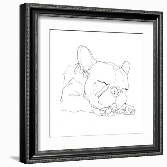 French Bulldog Contour II-Ethan Harper-Framed Art Print