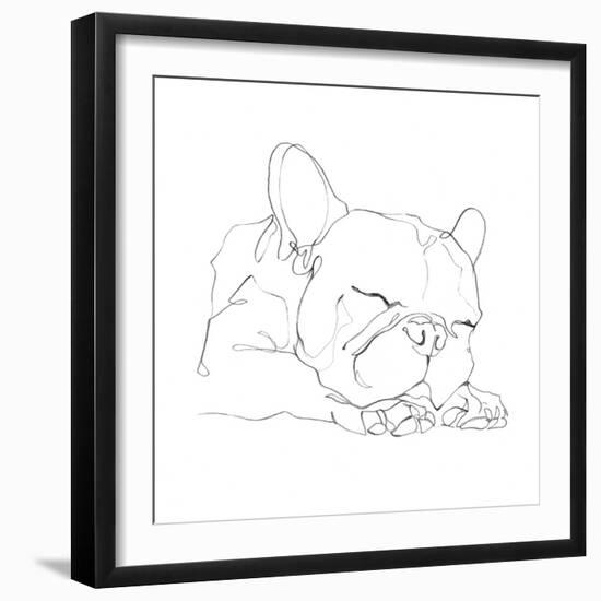 French Bulldog Contour II-Ethan Harper-Framed Art Print