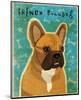 French Bulldog (Fawn & White)-John W^ Golden-Mounted Art Print