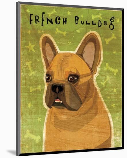 French Bulldog (Fawn)-John W^ Golden-Mounted Art Print