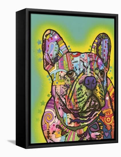 French Bulldog III-Dean Russo-Framed Premier Image Canvas