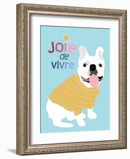 French Bulldog Joie de vivre-Ginger Oliphant-Framed Art Print