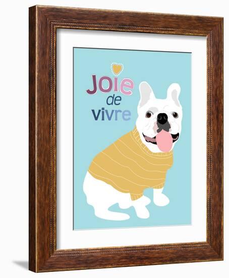 French Bulldog Joie de vivre-Ginger Oliphant-Framed Art Print