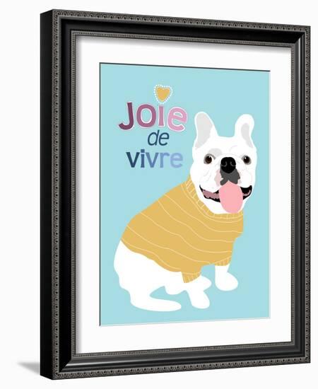 French Bulldog Joie de vivre-Ginger Oliphant-Framed Art Print