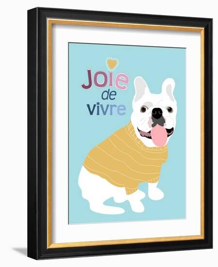 French Bulldog Joie de vivre-Ginger Oliphant-Framed Art Print