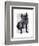 French Bulldog King-Fab Funky-Framed Art Print