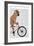 French Bulldog on Bicycle-Fab Funky-Framed Art Print