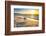 French Bulldog on the Beach at Sunset-Patryk Kosmider-Framed Photographic Print