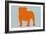 French Bulldog Orange-NaxArt-Framed Art Print