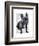 French Bulldog Plain-Fab Funky-Framed Art Print