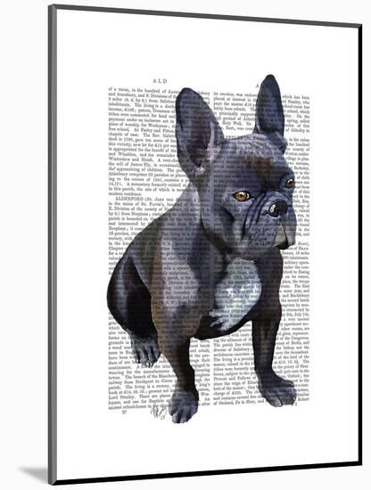 French Bulldog Plain-Fab Funky-Mounted Art Print