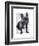 French Bulldog Plain-Fab Funky-Framed Art Print