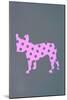 French Bulldog Polka Dots-null-Mounted Art Print