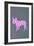 French Bulldog Polka Dots-null-Framed Art Print