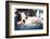 French Bulldog Puppy Sleeping on Knees-Patryk Kosmider-Framed Photographic Print