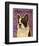 French Bulldog (White Brindle)-John W^ Golden-Framed Art Print