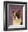 French Bulldog (White Brindle)-John W^ Golden-Framed Art Print