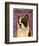 French Bulldog (White Brindle)-John W^ Golden-Framed Art Print