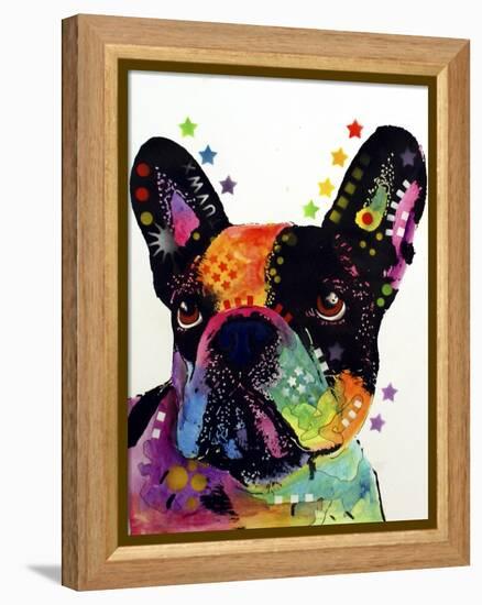 French Bulldog-Dean Russo-Framed Premier Image Canvas