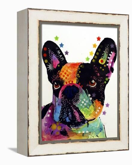 French Bulldog-Dean Russo-Framed Premier Image Canvas