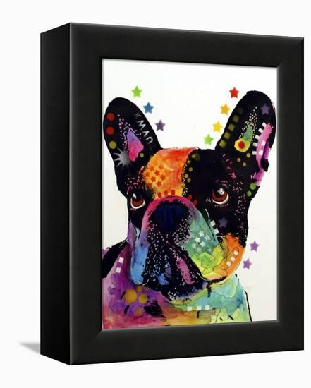 French Bulldog-Dean Russo-Framed Premier Image Canvas