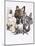 French Bulldog-Barbara Keith-Mounted Giclee Print