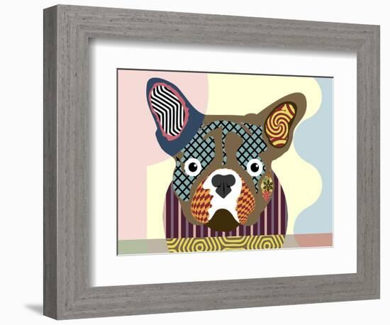 French Bulldog-Lanre Adefioye-Framed Giclee Print