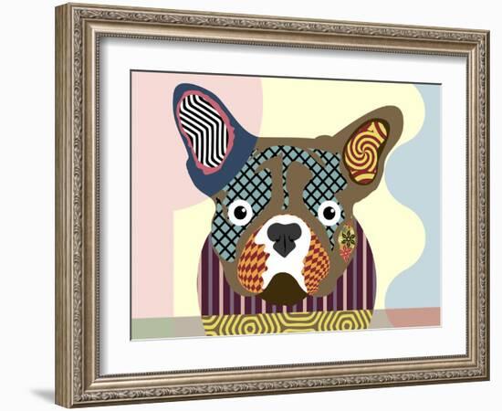 French Bulldog-Lanre Adefioye-Framed Giclee Print